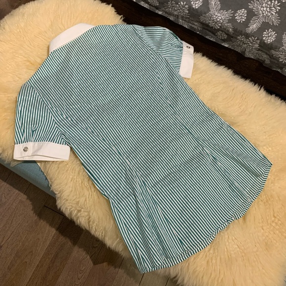 Combined short sleeve shirt with green stripes - Picture 4 of 5